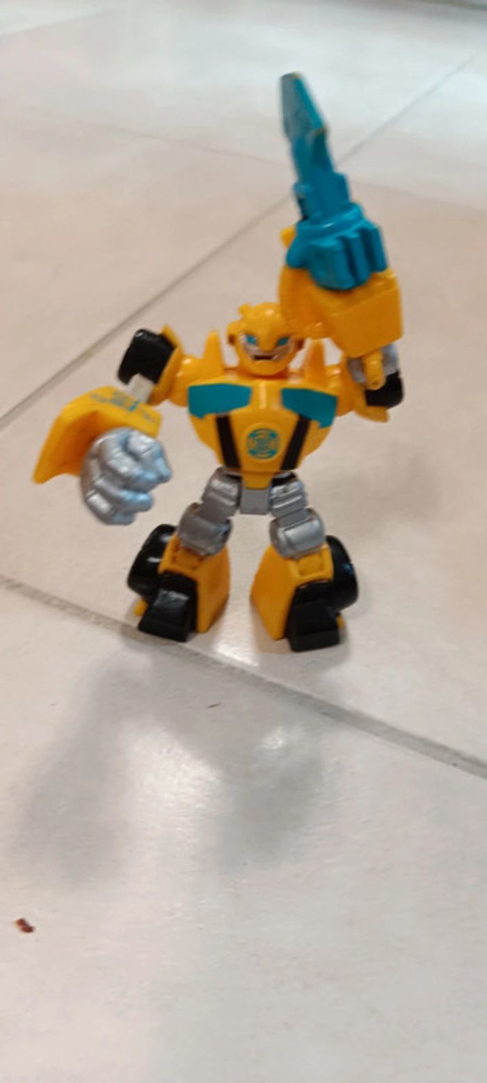 Figurine robot transformer jaune - photo numéro 2