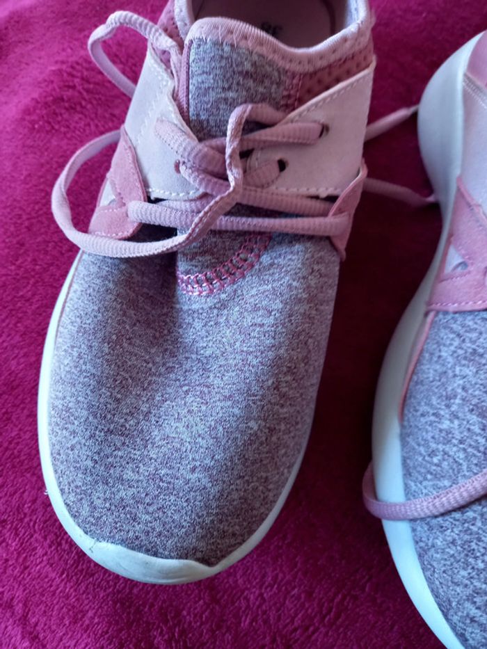 Baskets femmes légères roses  P : 38 - photo numéro 3