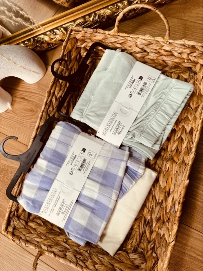 Taille 4-5 ans lot de 2 pyjamas 2 pièces coton flanelle fille Tex violet menthe Neufs 🌷 - photo numéro 5