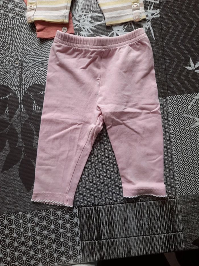 Lot 5 bas/leggings 3 mois fille - photo numéro 4