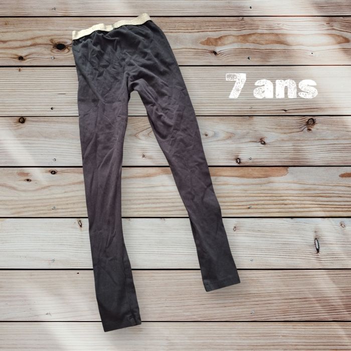 Legging Basics fille ceinture irisée - noir - photo numéro 3