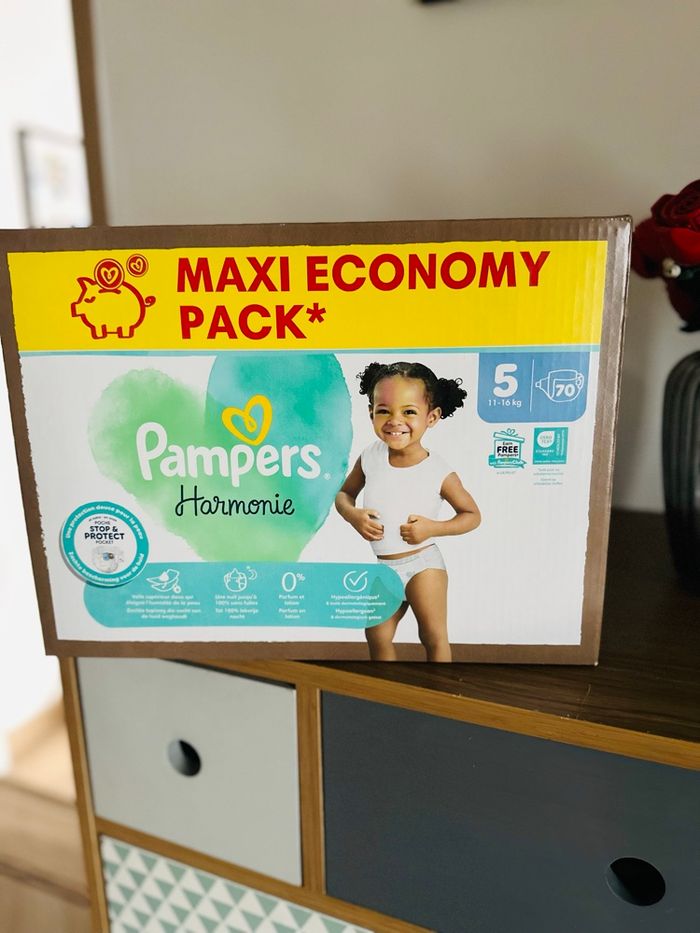 Pampers harmonie taille 5   70 couches