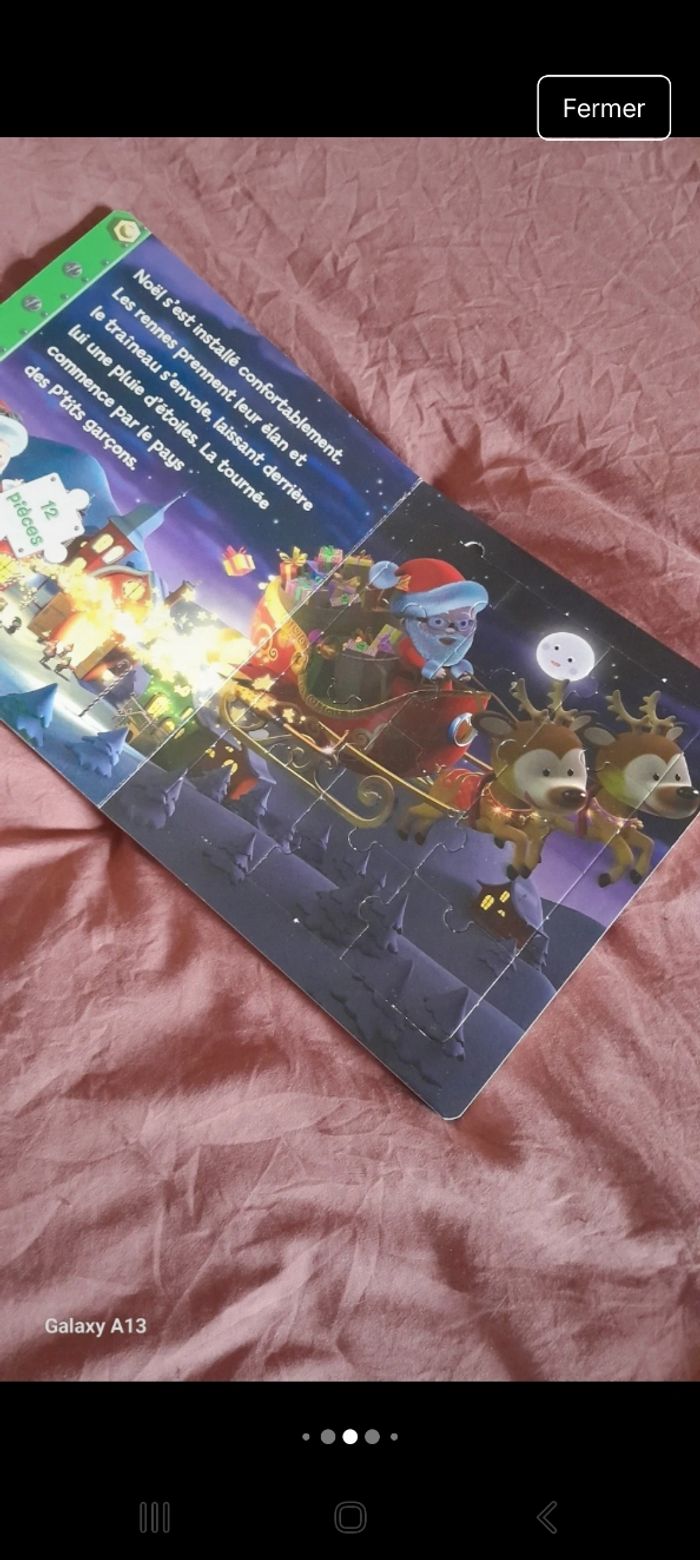 Livre puzzle le traîneau de Noël - photo numéro 4