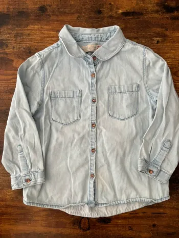 Chemise bleu fine