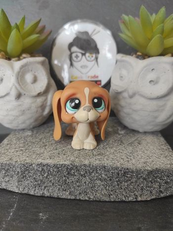 Littlest Petshop LPS chien basset hound 1106 hasbro dog #geektradelpschien