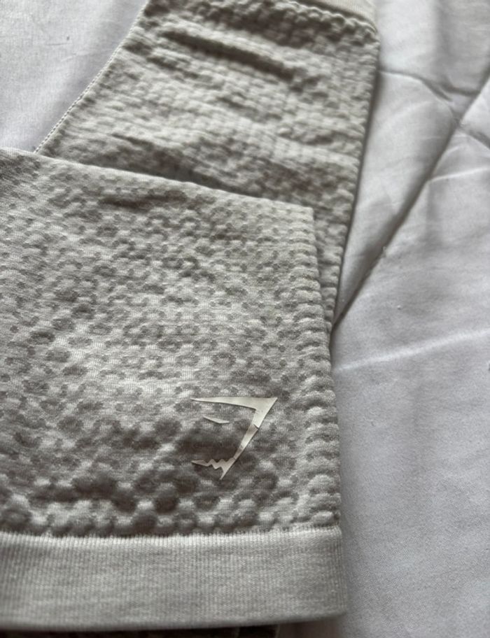 Legging Gymshark vital sculpt seamless femme gris clair Taille S/36 Taille haute - photo numéro 4