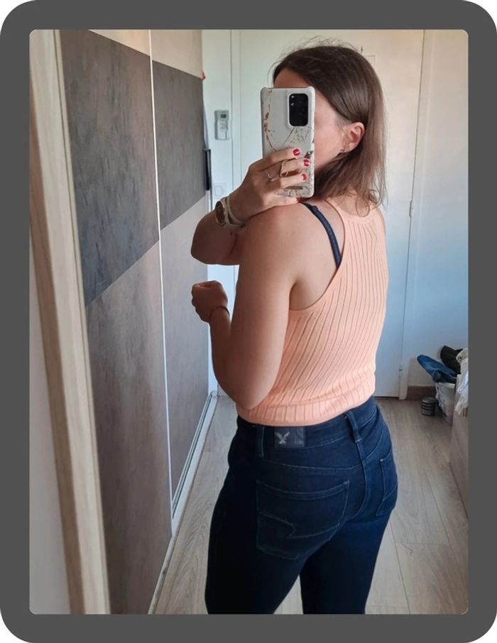 Top court orangé - photo numéro 3