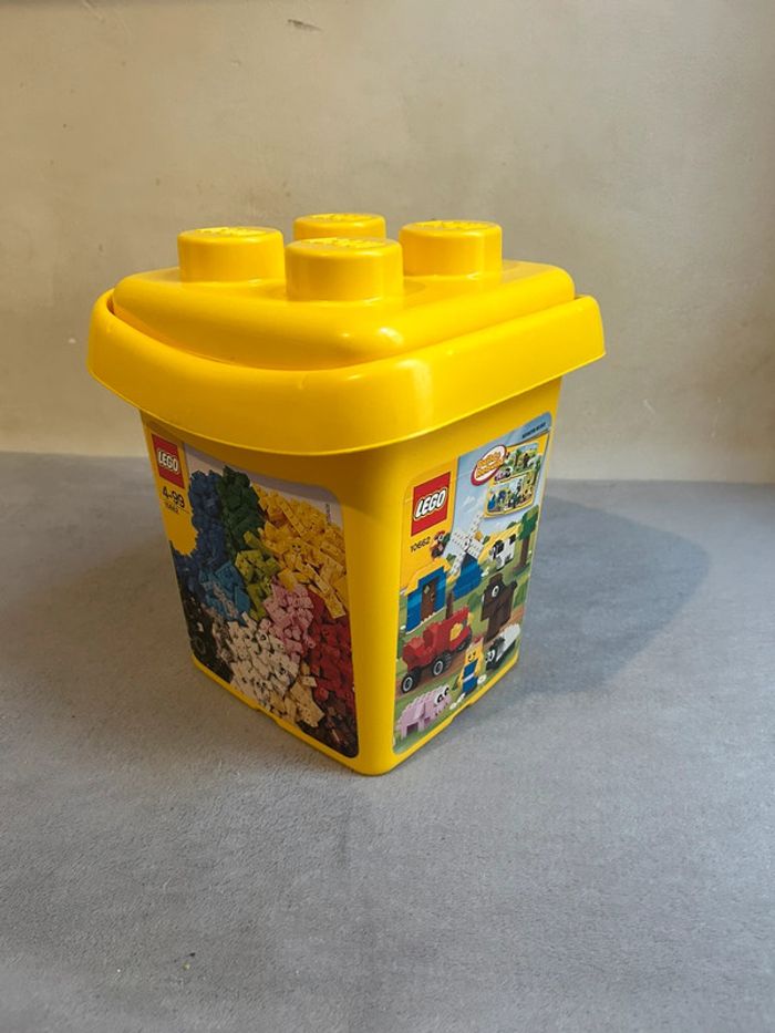 Caisse boîte lego VIDE 10662 couleur jaune - photo numéro 2