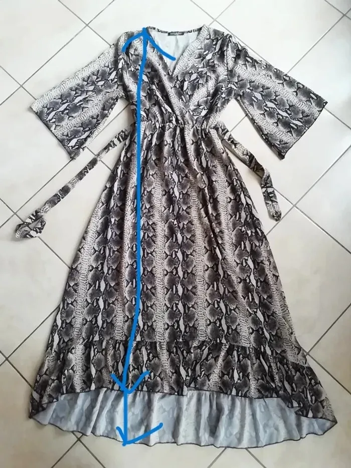 Longue Robe Manches longues Made In Italy Taille XS - XS/S Neuve!! - photo numéro 5