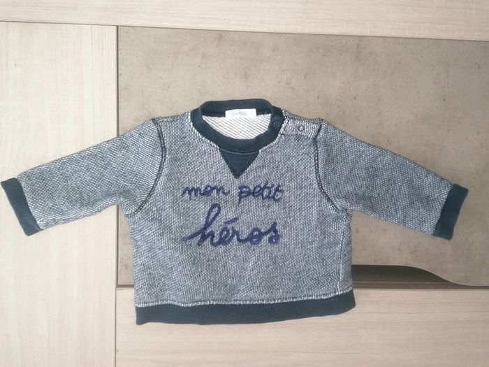 Pull "mon petit héros" / Bout'chou/ 6 mois