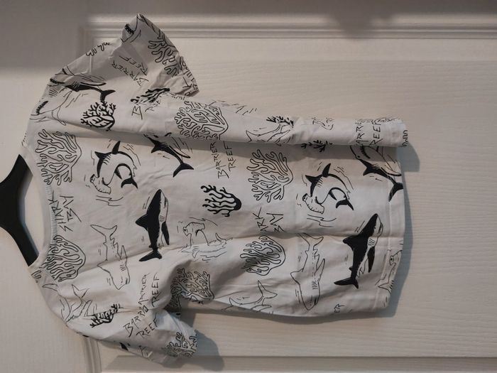 ensemble d'été bleu et blanc requin 10 ans - photo numéro 2