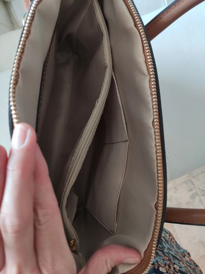 Sac à main marron Camel Pierre Cardin - photo numéro 6