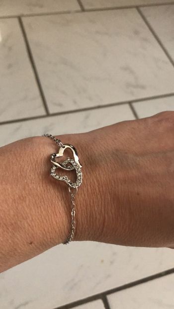 Bracelet coeur entrelacé