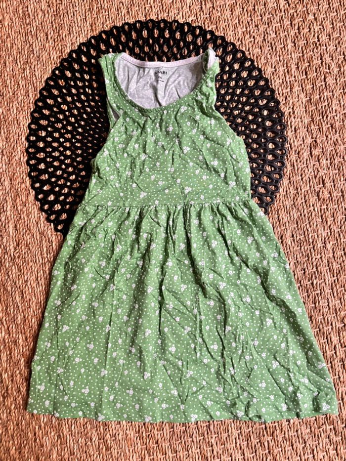 Robe fleuri verte
