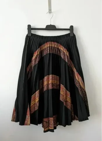 Jupe plissée chic ample Vintage - Arc en Ciel - taille 40
