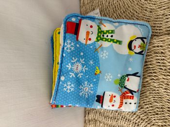 Mon tout premier livre en tissu Noël