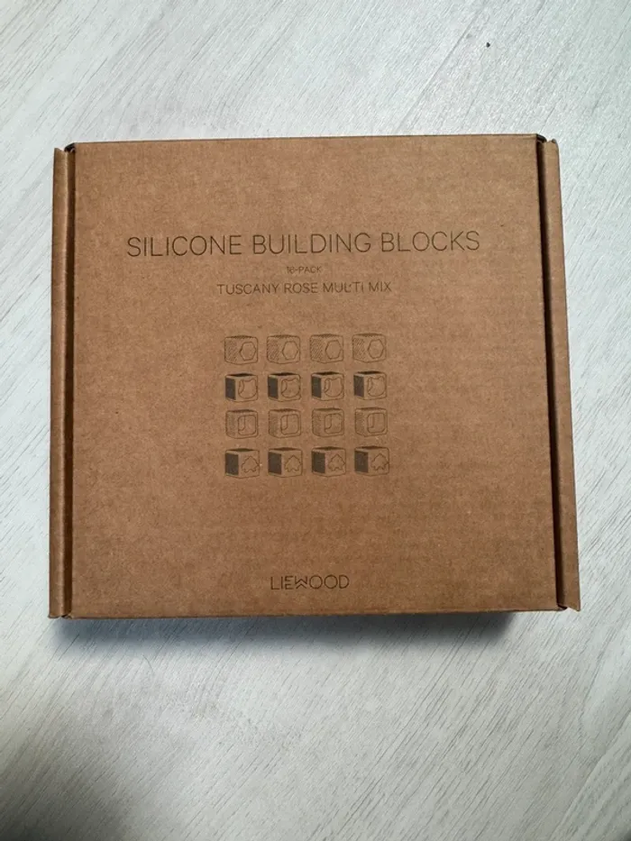 Bloc de construction en silicone 16 pièces dès 6 mois