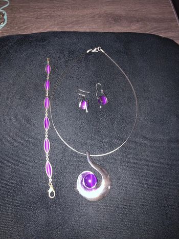 Ensemble bijoux  violet