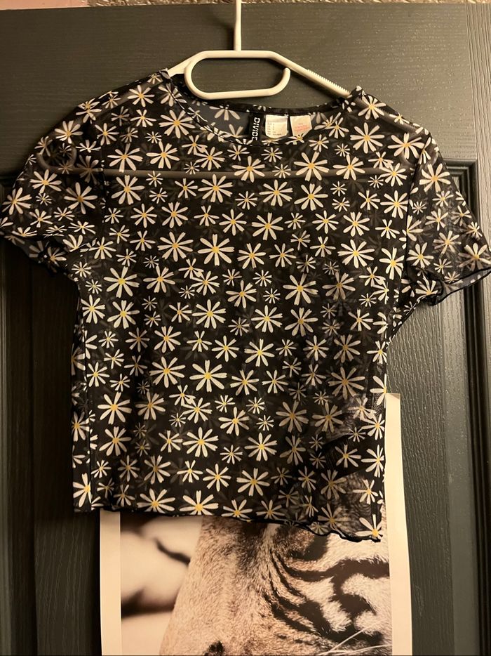 TEE shirt transparent marguerite