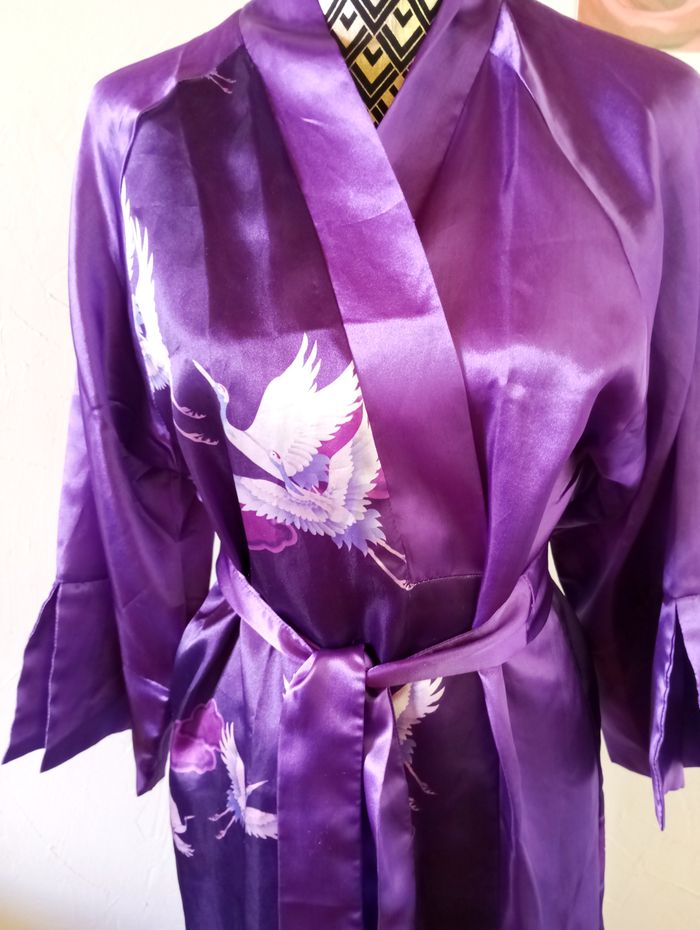 🌸Peignoir façon kimono, taille unique - photo numéro 3