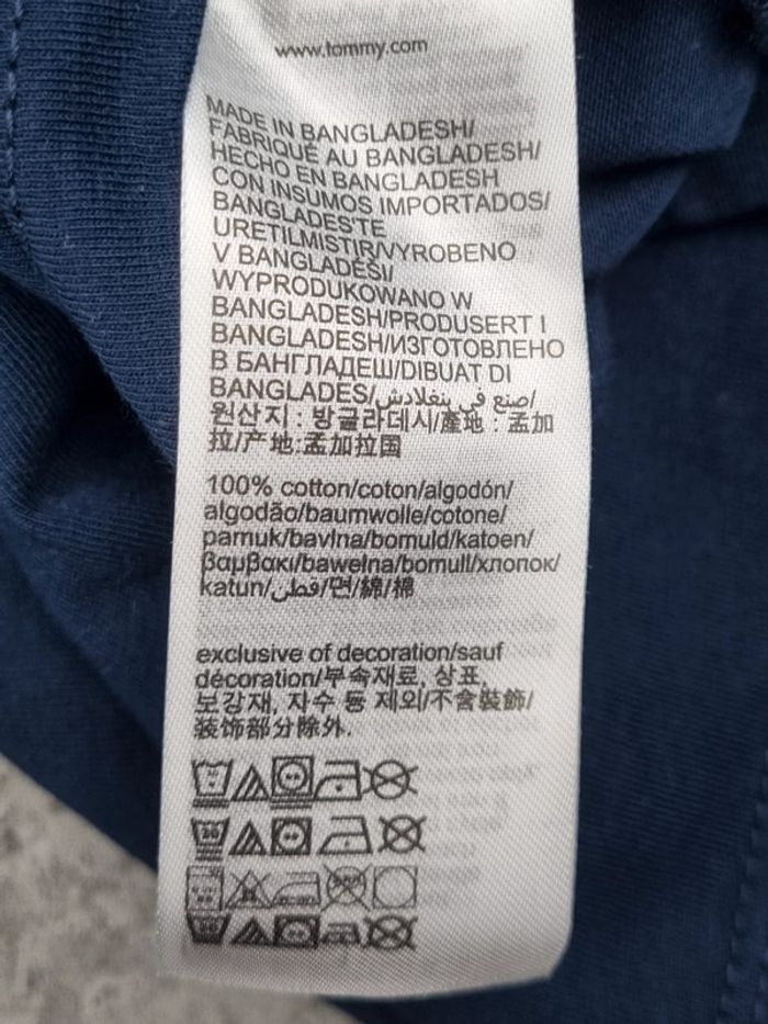 T-shirt Tommy Jeans – Neuf sans étiquette-Bleu marine – Taille S Femme (mesures en photos) - photo numéro 8
