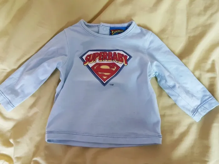 T shirt manches longues Superman 12 mois