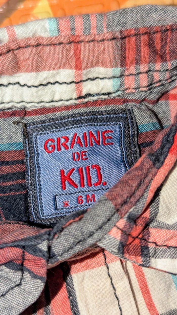 Chemise à manches longues légère 6 mois - photo numéro 3