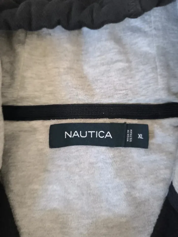 Sweat capuche zippé homme Nautica noir XL excellent état - photo numéro 4