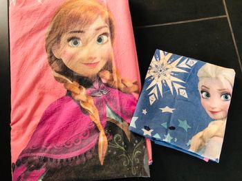 Parure de drap lit 1 place enfant fille disney coton