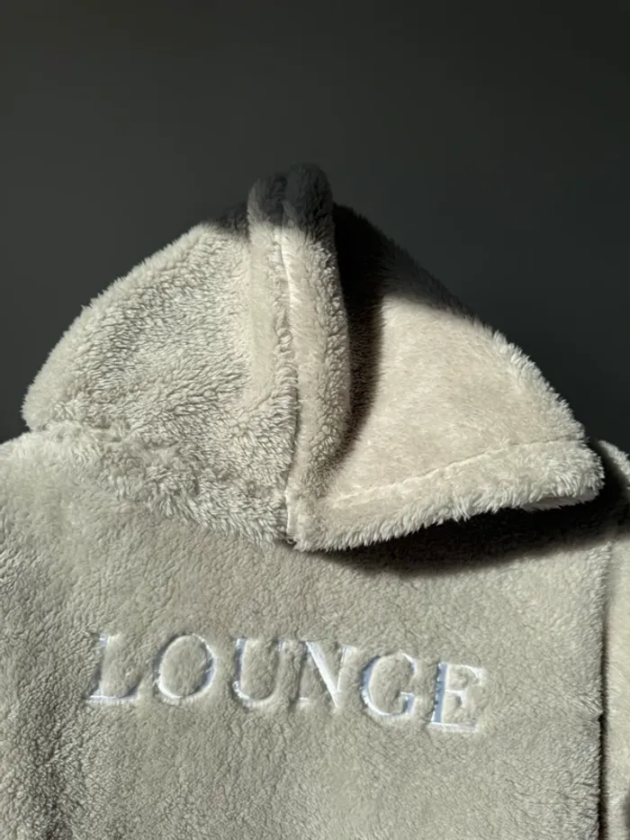 Pull sweat moumoute à capuche Lounge XS beige - photo numéro 4