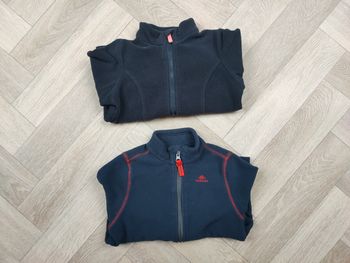 Lot de 2 gilets zippé polaire 4 ans
