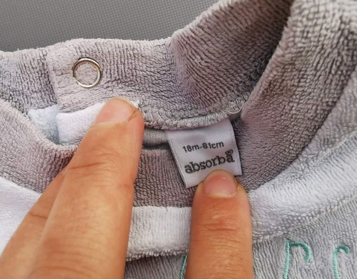 Pyjama velours 1 pièce 18 mois garçon absorba - photo numéro 3