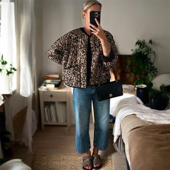  Veste légère style léopard 