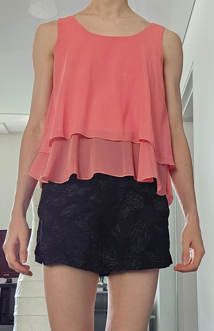 Top sans manche rose - Taille unique