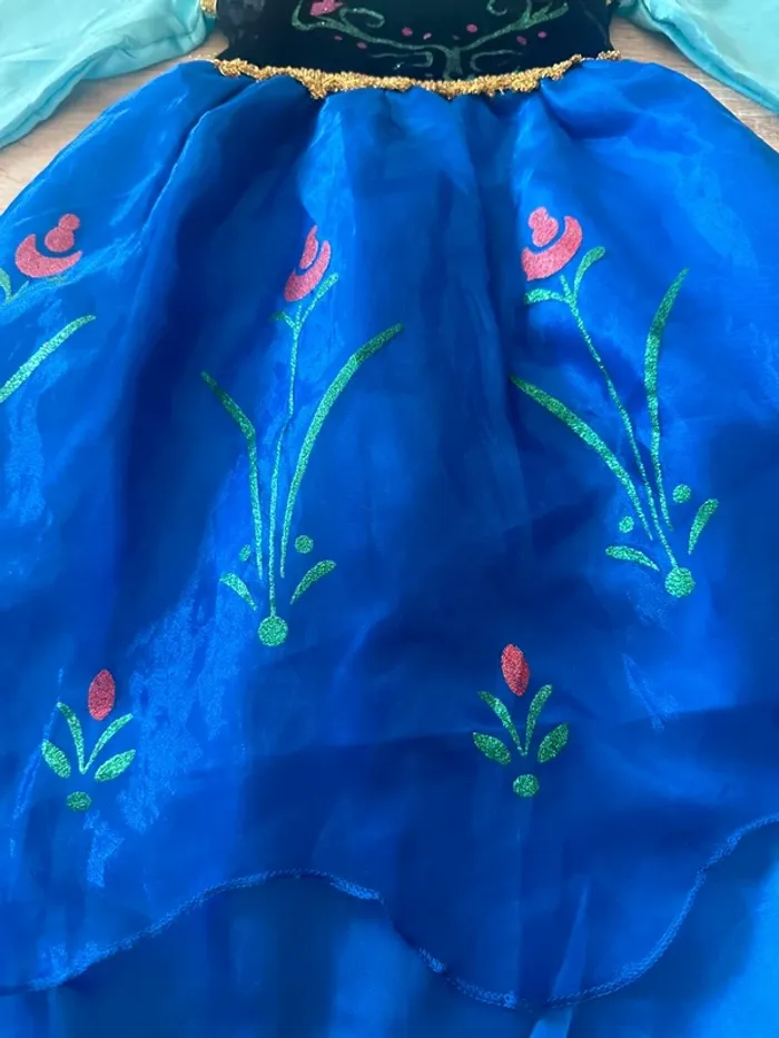 Déguisement robe Anna reine des neiges - photo numéro 2