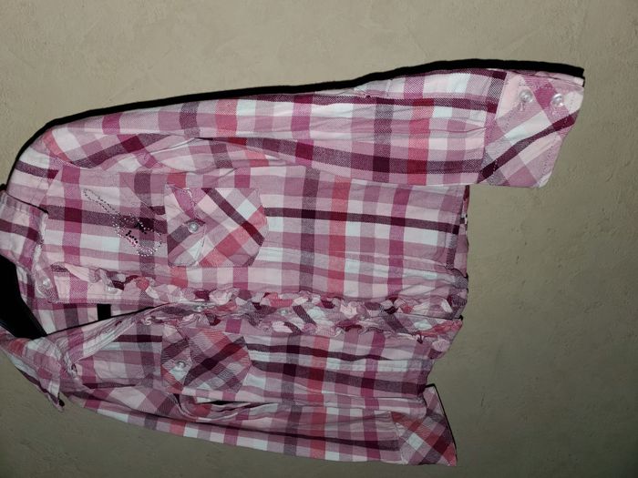chemise a carreaux fille 4 ans - photo numéro 4