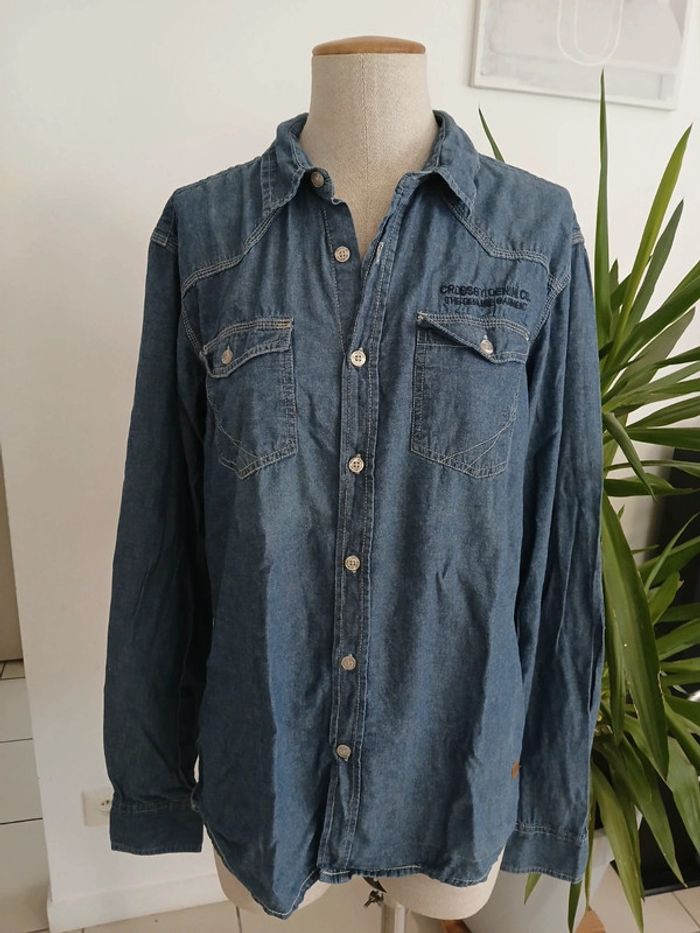 Chemisier en jeans Taille XL🌿💝 - photo numéro 3