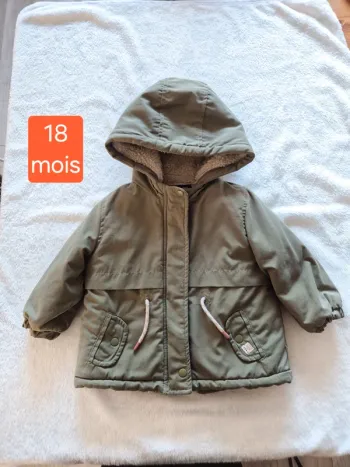 Manteau fourré kiabi 18 mois