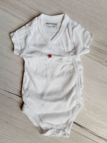 Vêtement bébé fille body manches courtes étoile Orchestra 1 mois