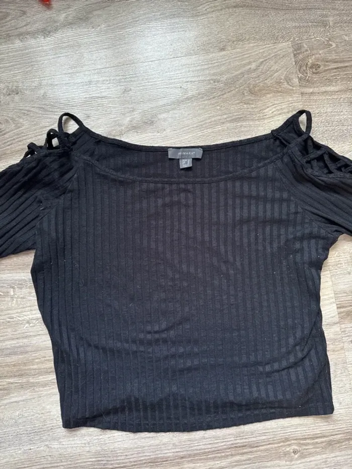 T-shirt manches longues taille 46 noir - photo numéro 3