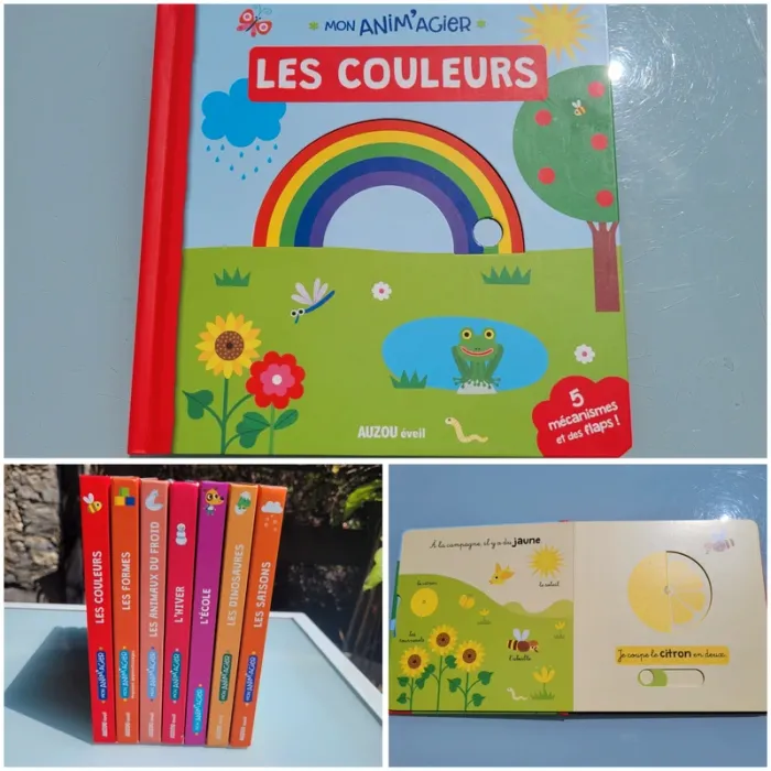 Imagier animé de tirettes Mon Anim'agier 🌈 Les Couleurs 🌻 81