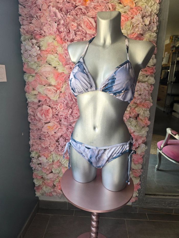 Maillot bikini 3 pièces pareo taille M - photo numéro 5