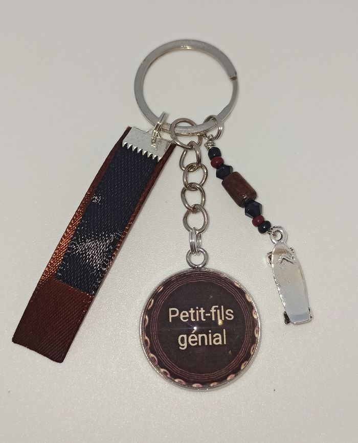 Porte clé petit fils " Petit fils génial "