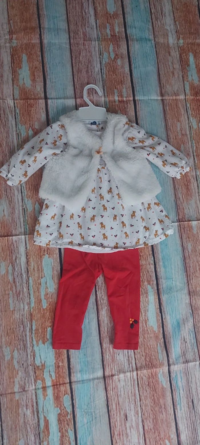 Ensemble fille 18 mois noël hiver