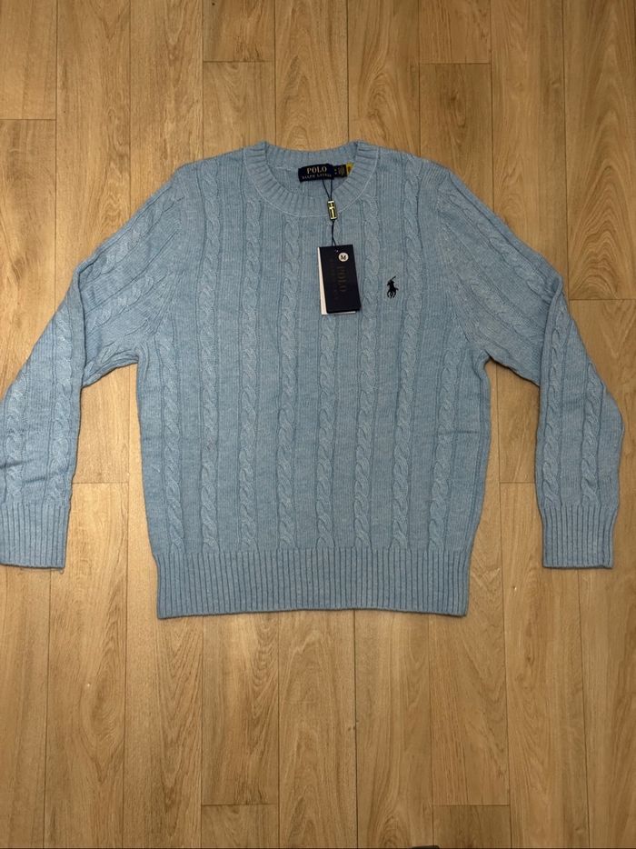 Ralph Lauren pull bleu taille M - photo numéro 2