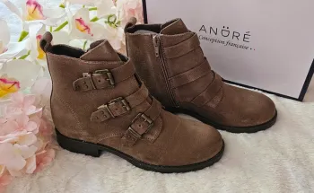 Bottes Bottines cuir Zip André T35