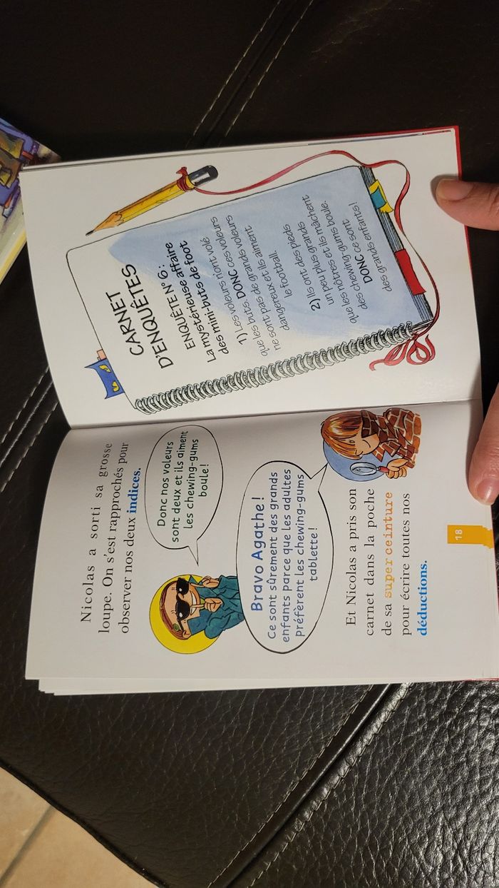 " Nicolas mène l'enquête " collection L'école d'Agathe, à partir de 6 ans - photo numéro 9
