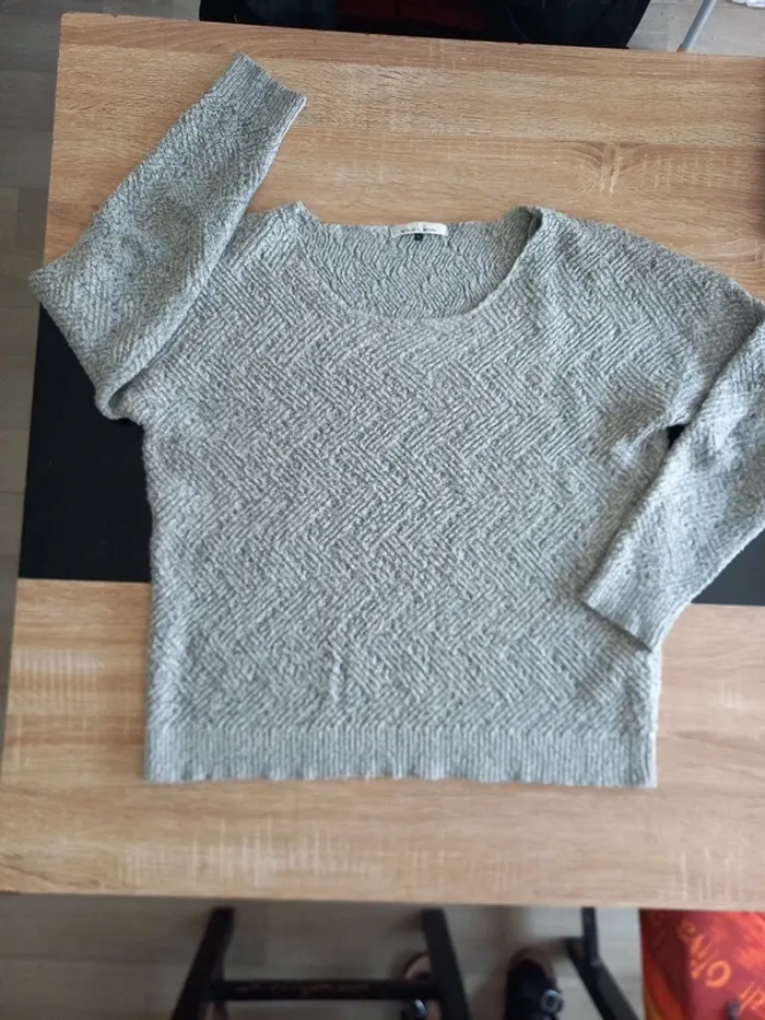 Pull gris femme Only T40 - photo numéro 7