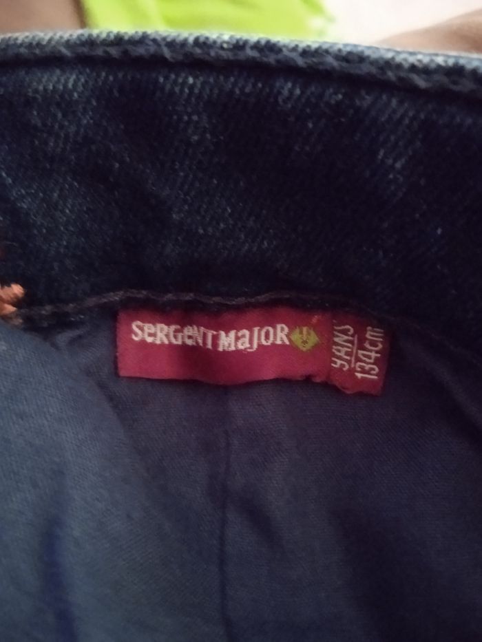 Vend jupe fille en jeans.  9 ans marque sergent major - photo numéro 7