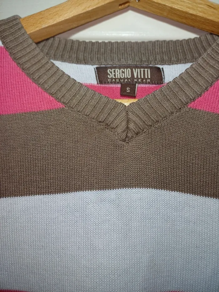 Sweats à col v Sergio Vitti - photo numéro 3